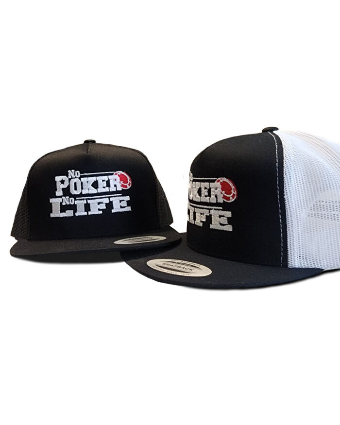 No Poker No Life Logo Trucker Hat