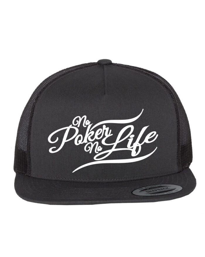 No Poker No Life Scripted Snapback Hat